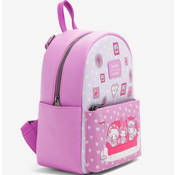 NWT Loungefly Sanrio My Melody and Kuromi mini backpack main image 8
